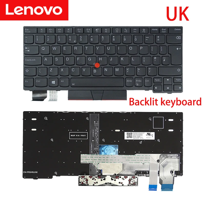 Lenovo-teclado Thinkpad X280 X390 X395 X13 L13 Teclado Notebook Original Reino Unido Portugal Coréia 01yp160 01yp040 - Imagem 4