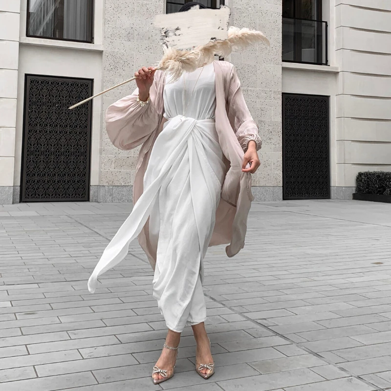 how to style a slip dress modest