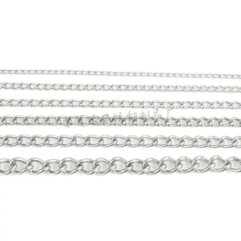 seamless soldada aco inoxidavel twist link chain 05