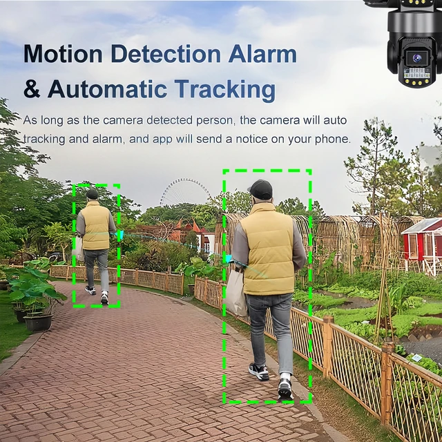 three lens Solar 4g motion tracking v380pro