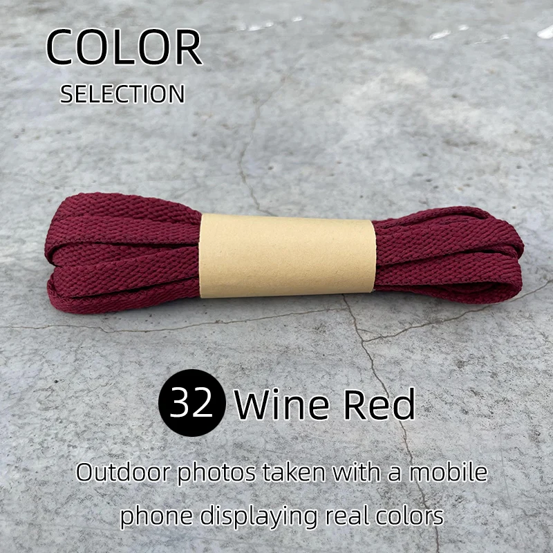 HIBERNI Pink Red Flat Wide Shoelaces - Versatile Shoe Accessories