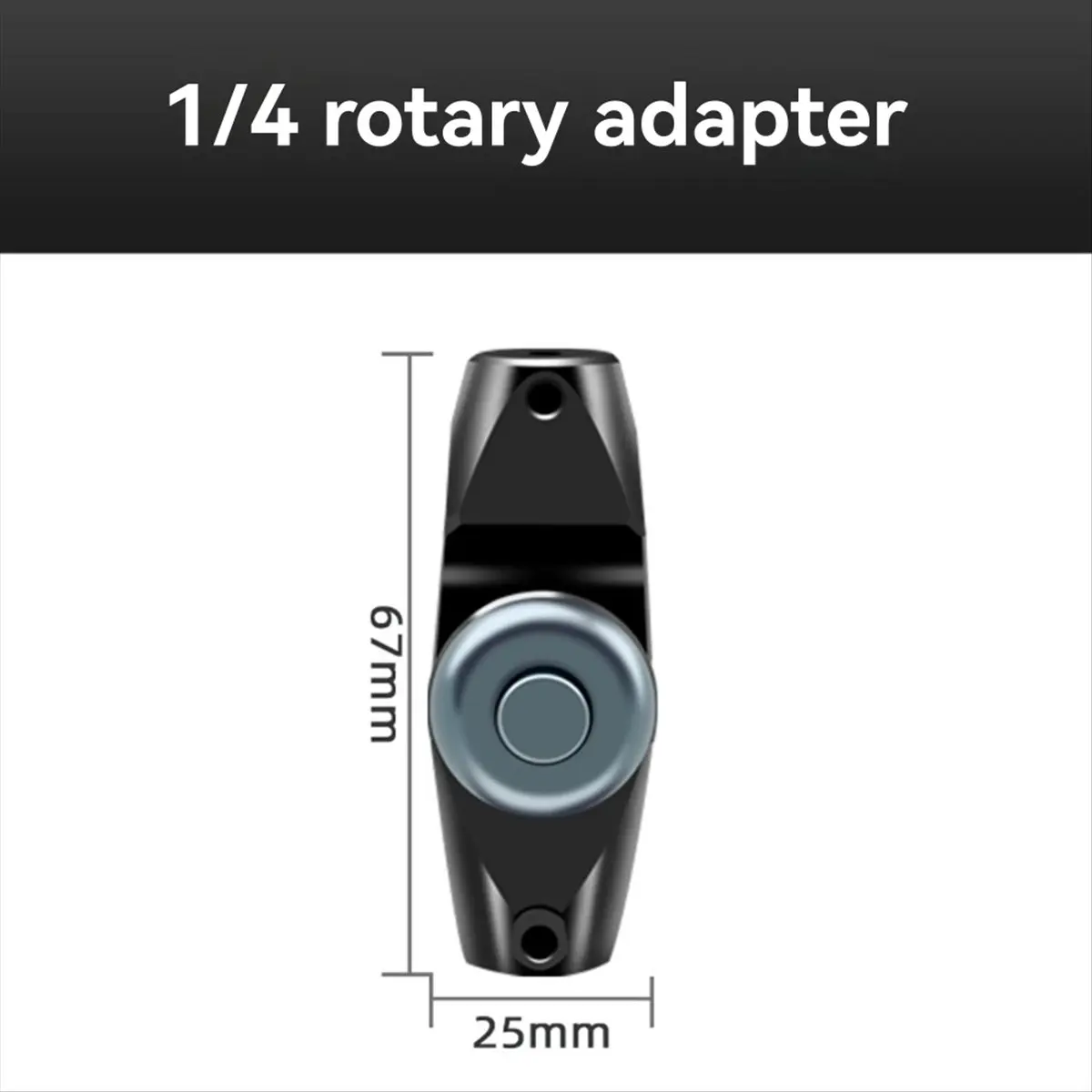 N05R 메탈 1/4 어댑터 SLR 카메라 사진 촬영 범용 짐벌 삼각대 핸드 컨버터 180 ° 고정형 스크린용 회전 기능