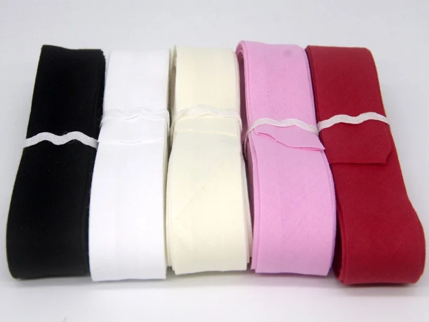 25mm Baumwoll-Schrägband, gebügeltes, gefaltetes Stoffband für Kleidung, Tischdecken, Quilts, DIY-Bastelarbeiten, Nähstoffband 25mm x 5 Meter – Detail 4