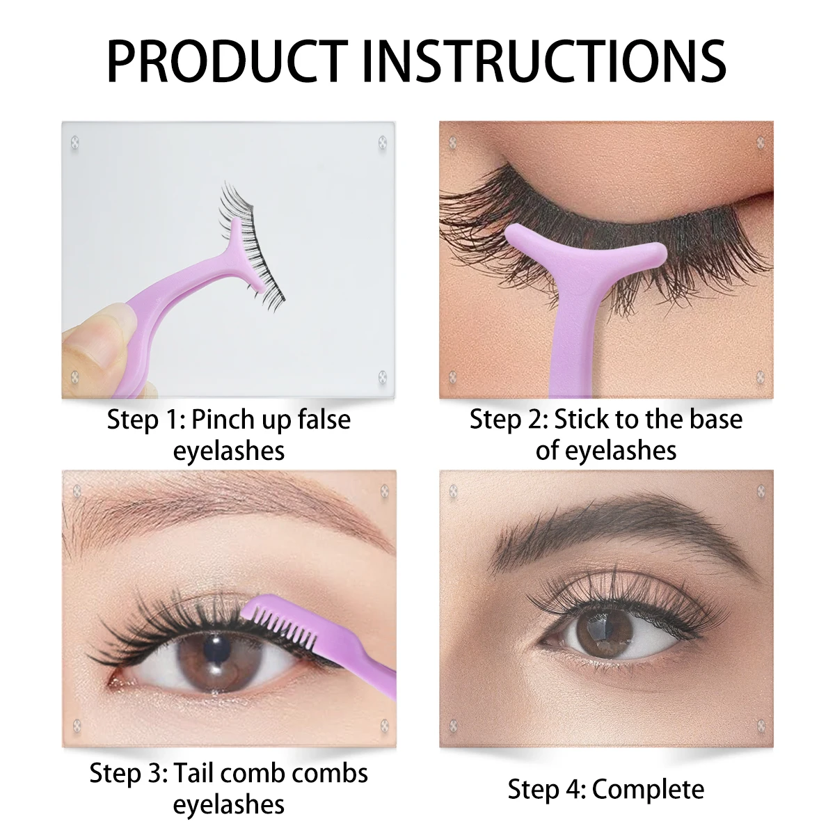 Eyebrow clip, false eyelash assistant, eyelash curler, eyelash curler, eyelash tweezers, eyebrow clip tool, tweezers, makeup cl 2