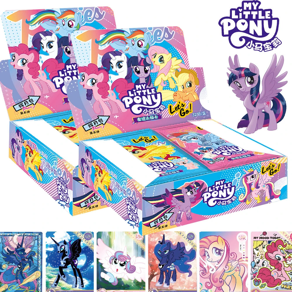 

Original My Little Pony Card Collection Humorous Upright Anime Characters Twilight Sparkle Rare Limited Cards Child Hobby Gift