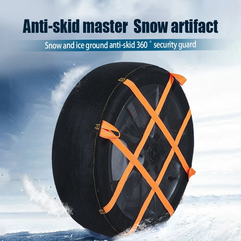 Snow Chain Tyre Chain Set Wheel Ties Belts Car Tires Chains Winter Full Wrapped Anti-Slip Sock Anti Skid Snow Emergency