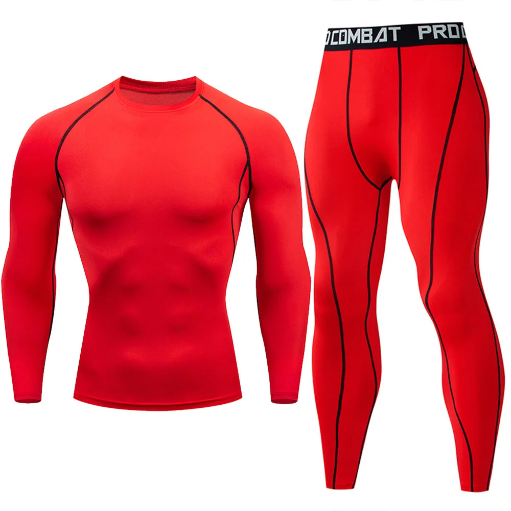 Men Underwear Workout Jogging Fitness Clothing Tracksuit Men's Compression Sportswear Suit Gym Tight Sports Yoga Sets