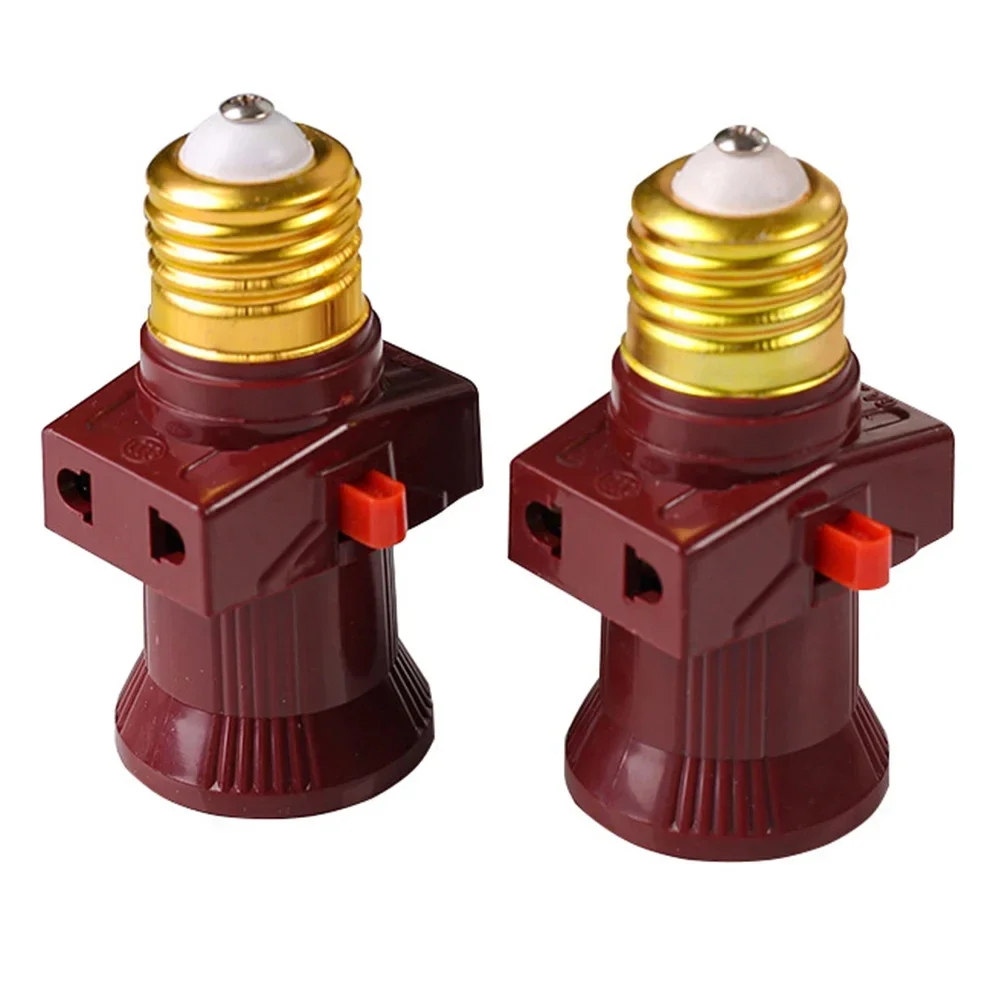 1PCS 111V-240V E27 Screw Bulb Holder Convert To Switch Lamp Socket LED Bulb Adapter Switch Lamp Socket Adapter
