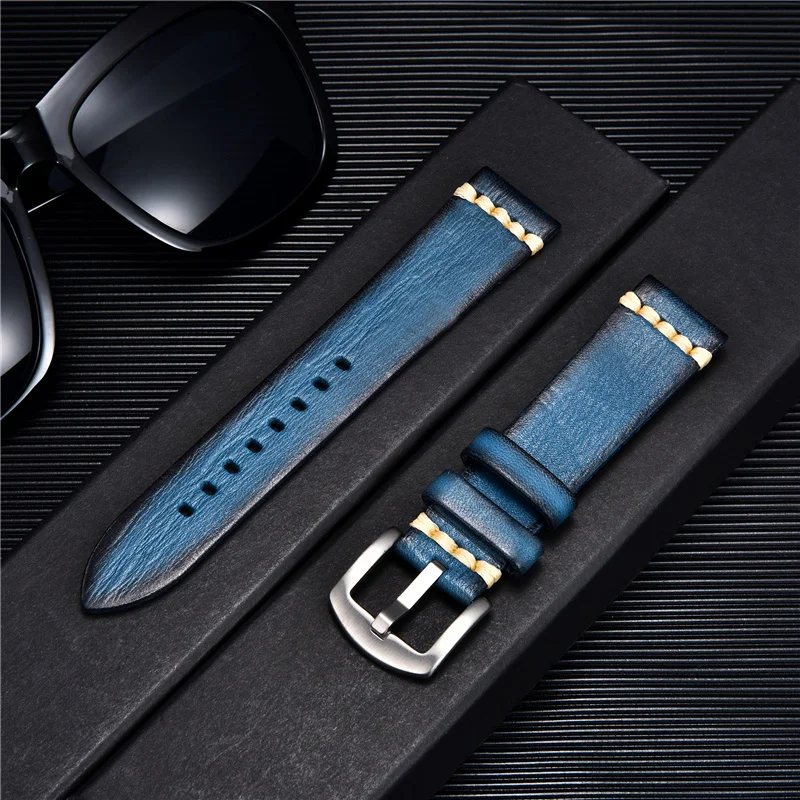 Vegetable Tanned Leather Strap With Solid