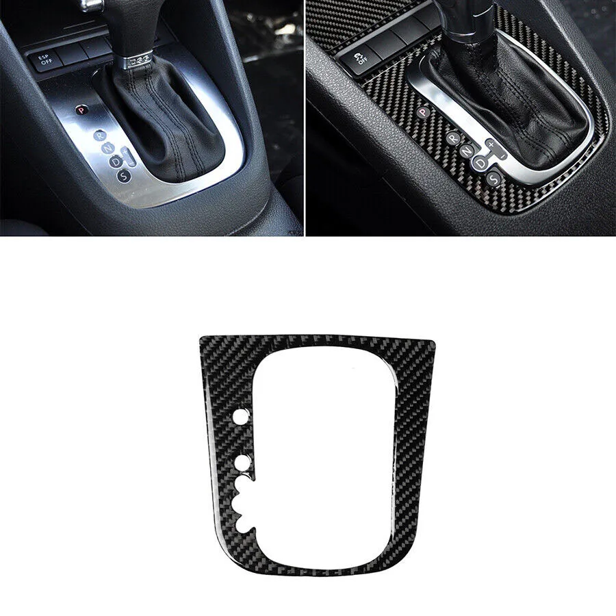 

Newest Carbon Fiber Console Gear Shift Panel Trim Cover For Golf 6 For MK6 2008-2012 Direct Replacement Car Accessories