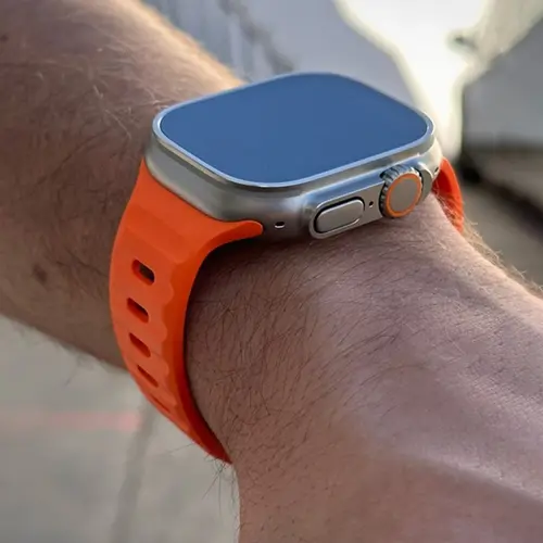 Silicone strap For Apple Watch 44mm 45mm 41mm 40mm Bracelet+Screen protectores Change to Ultra For iWatch Series 9 8 7 SE 6 5 3 - Image 5