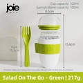 BUATİLO On The Go - Tazas De Yogur De Cereales Con Tapas Y Cuchara, Recipiente De Avena Durante La Noche, Tarro De Leche De Plástico Reutilizable Para Parfait Para Desayuno (2