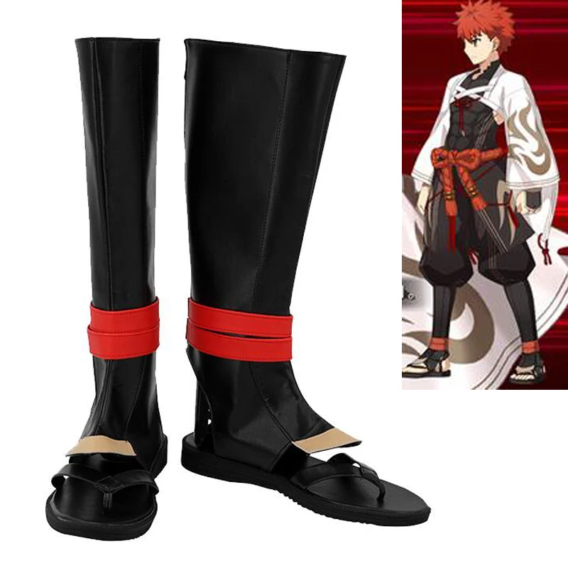 

Fate Grand Order Senji Muramasa Boots Cosplay Halloween Party Anime FGO Shoes