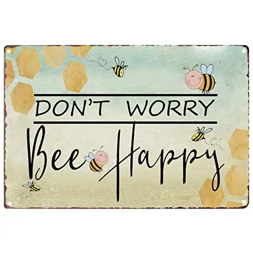 

Счастливый винтажный Подсолнух «не волнуйтесь», металлический знак для сада, раннего дома, деревенского дома, Декор, вывески для кофейных баров 8X12I