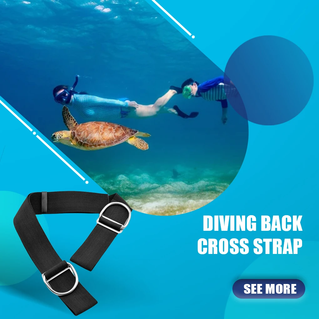 

Keep Diving KD-938 Stainless Steel Buckle Adjustable Backplate Webbing Belts Watersports Snorkeling Crotch Straps
