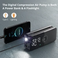 CARSUN Rechargeable Air Pump Tire Inflator Portable Compressor Digital Cordless Car Tyre Inflator For Motocycle Bicycle Balls 3