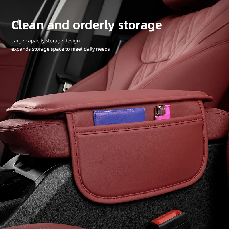 Car Armrest Mat For New Peugeot 206 308 207 107 205 3008 307 108 106 406 301 807 408 Center Console Leather Protection Cushion