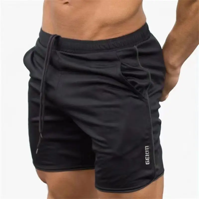 Men Fitness Bodybuilding Shorts Summer Gym Workout Breathable Mesh Quick Dry Sportswear sports shorts