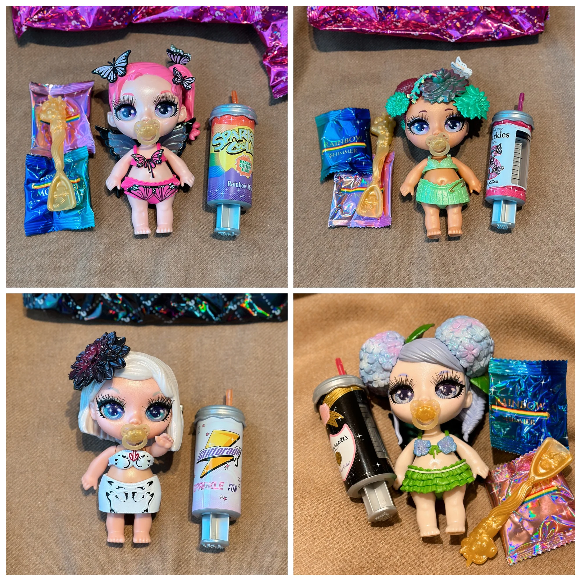 Original Rainbow High Fantasy Friends Surprise Doll Action Figure Collection Girl Toys Simpatiche Figurine Crea Glitter Slime Toys