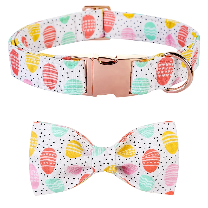 Personalized Unique Style Paws Easter Dog Collar Easter Egg Dog Collar