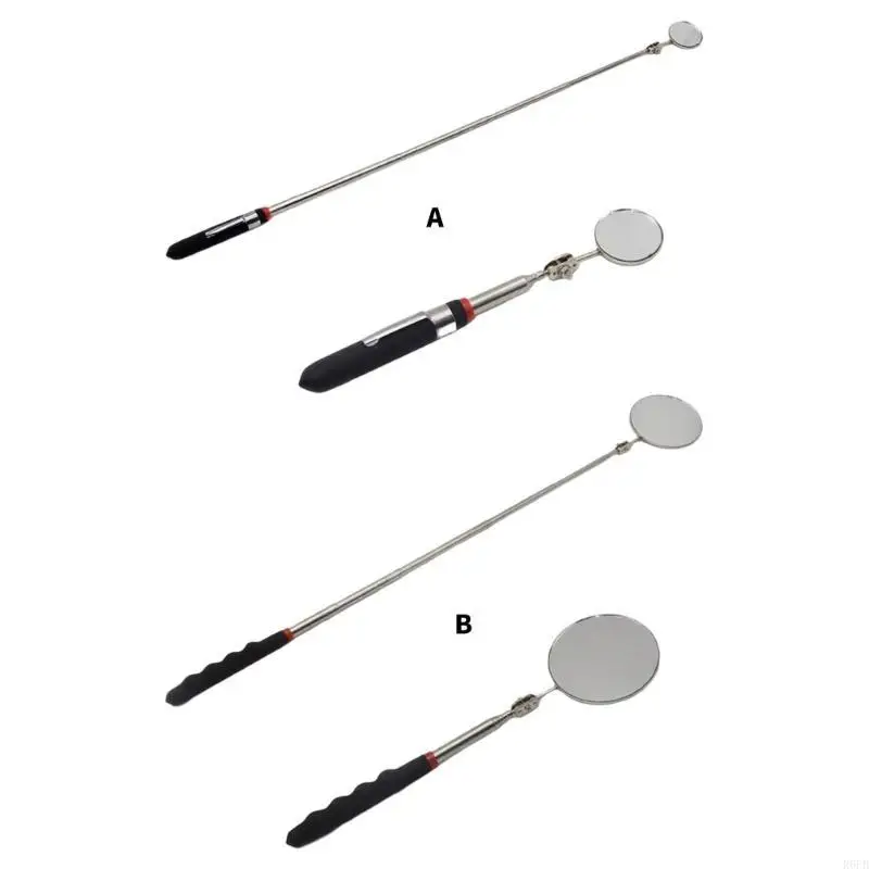 회전 텔레스코픽 원형 거울 32mm/82mm 직경 자동차 수리 도구 R6FB