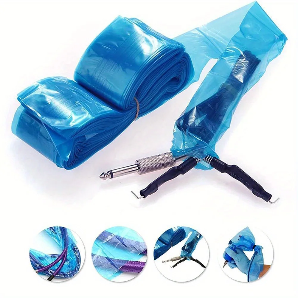 100Pcs Tattoo Clip Cord Covers Disposable Tattoo Clip Cord Sleeves Covers Supply Tattoo Machine Accessory  Protection Bags 2
