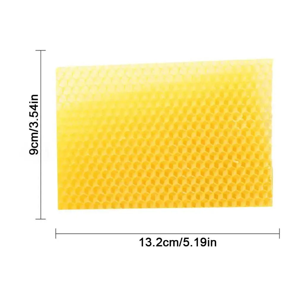 Yellow Honeycomb Foundation Wax Frames Bee Hive Beekeeping Equipment Sheet 10PCs beekeeping tools