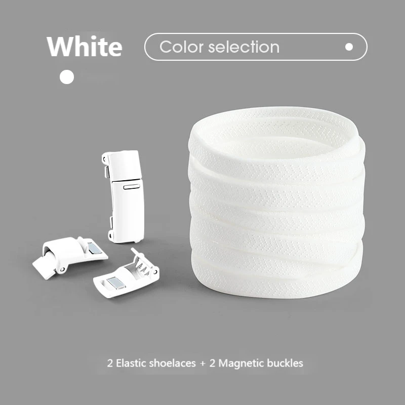 Vibrant Magnetic No-Tie Elastic Shoelaces