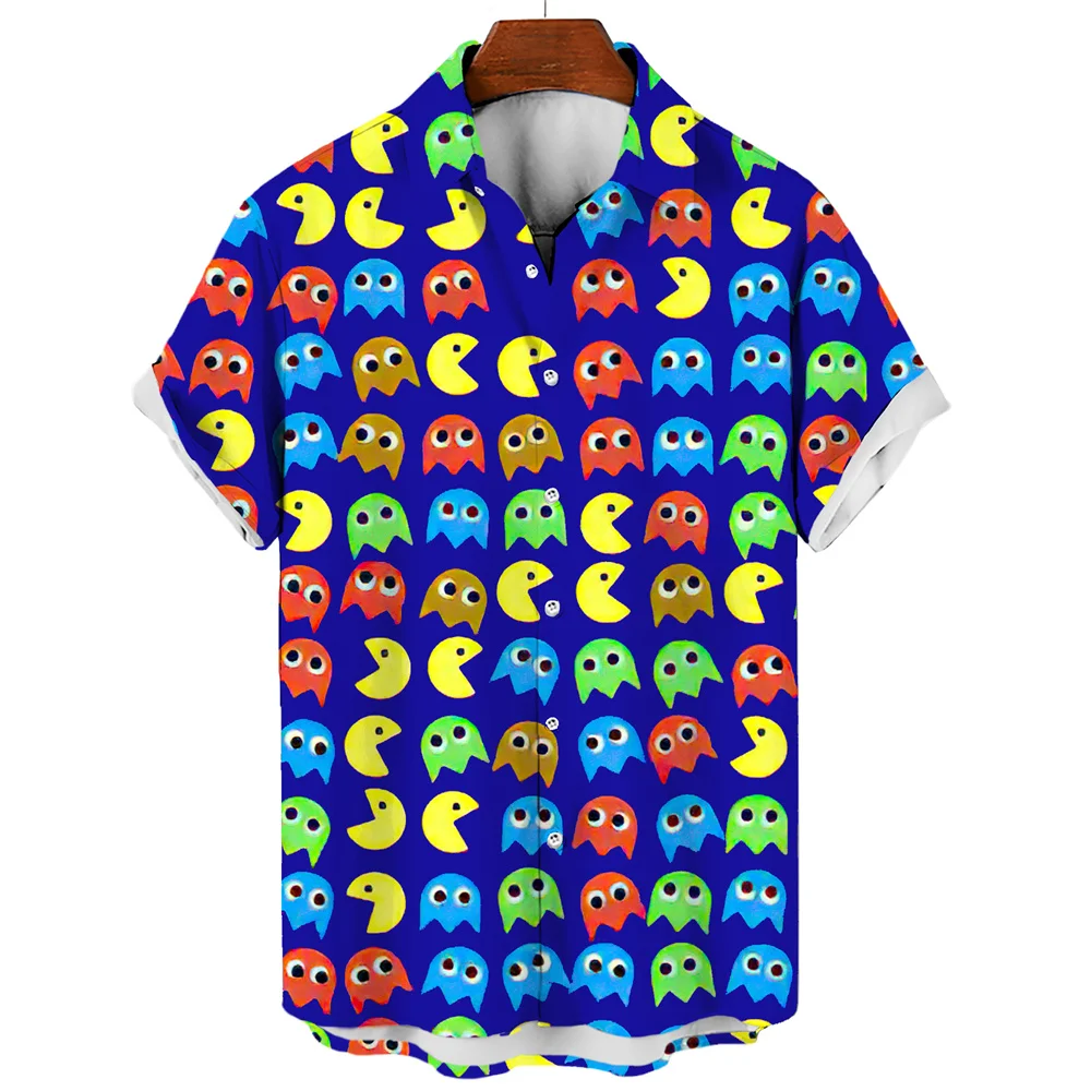 Men's Casual Shirt Hawaiian Shirt Men Summer 3d Print Casual Short Sleeved Shirt For Men Clothing Breathable Shirts 4