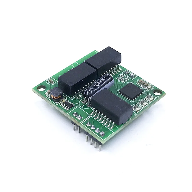 비관리형 산업용 이더넷 스위치 모듈, PCBA 보드, OEM 자동 감지 포트, 5V-12V 마더보드, 3 포트, 10 M, 100M