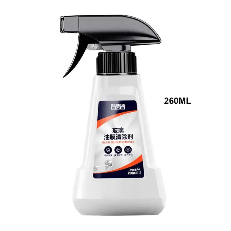 Car Window Spray Windshield Film Remover Spray Bottle Oil Film Cleaner Deep Cleaning 260ml Safe For Home And Auto For A Shine