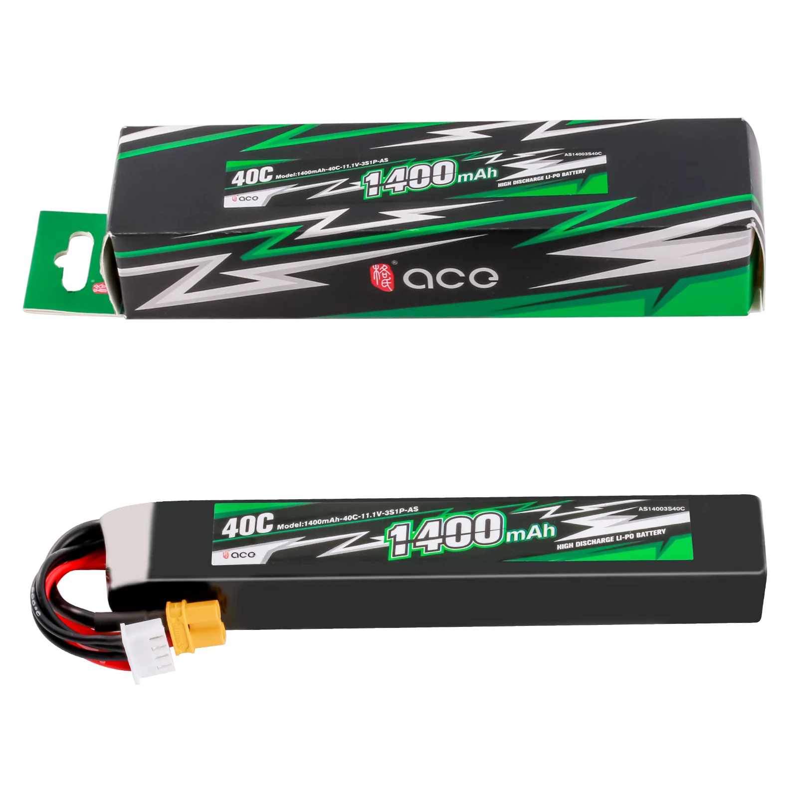 Batterie LiPo 2S/3S 1100-1400mAh 30C-40C XT30/SM pour RC