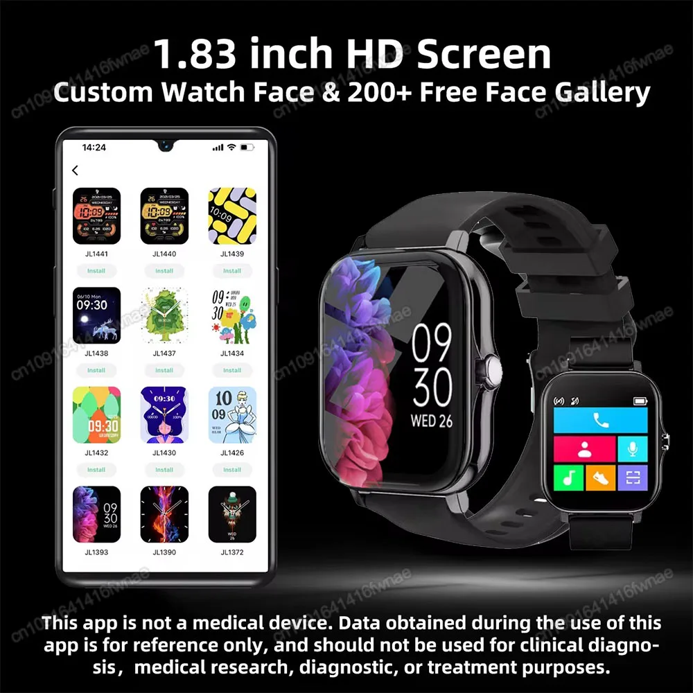 Apple Watch Smart Watch For Men Women With Bluetooth Call HD