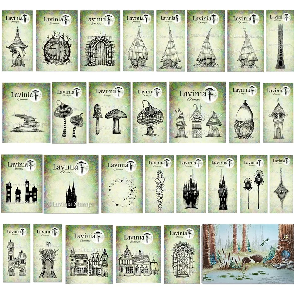 Playful Multiple Houses and Roads Clear Silicone Stamps DIY Scrapbooking Craft Supplies Stamp Photo Album Card Making