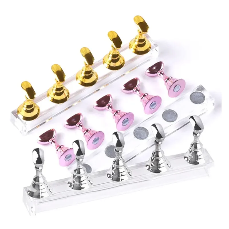 Magnetischer Schachbrett-Nagelständer Set – Für Nagelkunst-Praxis & Display Im Salon