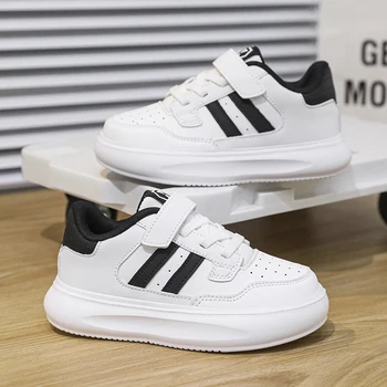 Children's Sneakers Kids Fashion Design Black White Non-slip Casual Shoes for Boys Girls Breathable Sneakers Toddler Outdoor