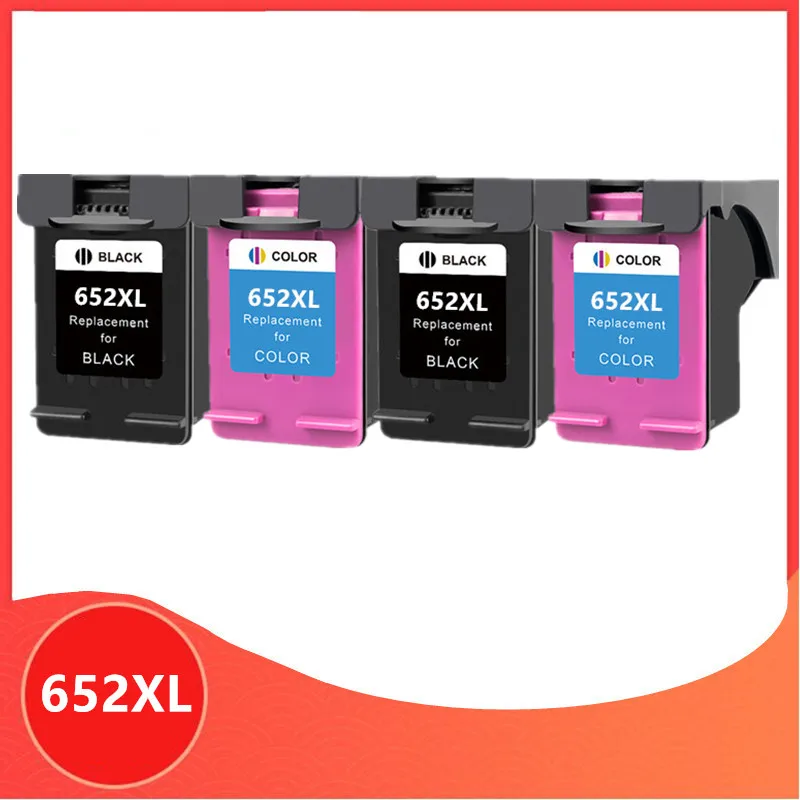 

Compatible for HP 652 652XL HP652 Ink Cartridge Replacement for Deskjet 1115 1118 2135 2136 2138 3635 3636 3638 3838 3835