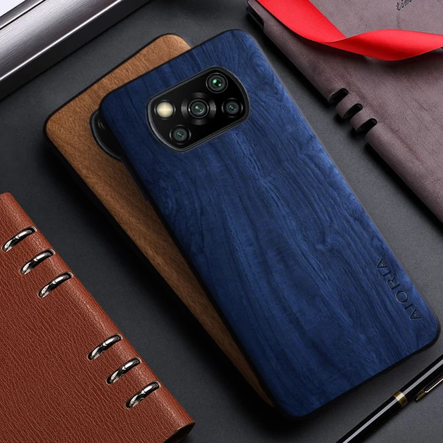 Case for Xiaomi Poco X3 NFC Pro X3 GT funda bamboo wood pattern Leather  back cover for xiaomi poco x3 pro x3 nfc x3 gt case capa - AliExpress