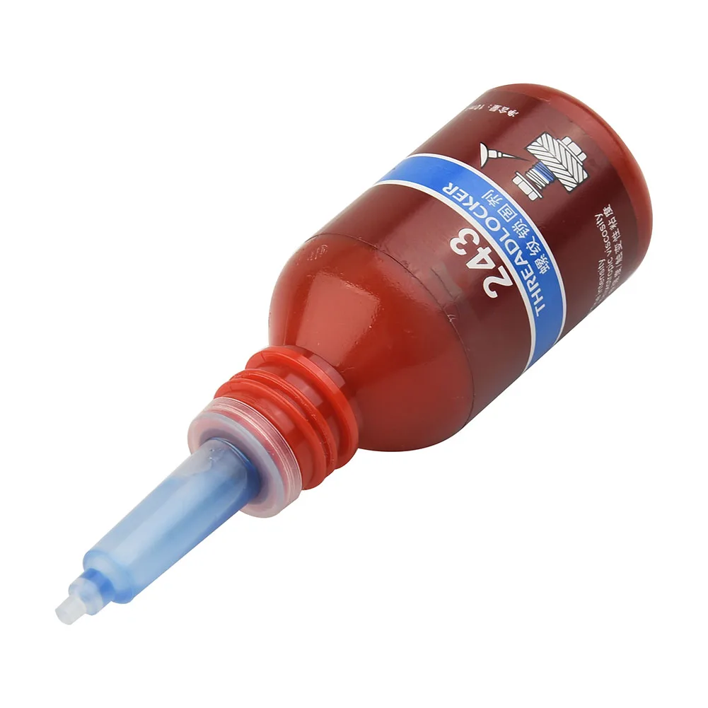 

Strength Threadlocker Blue Adhesive 243 Secure Bonding with 10ml Blue Fluorescent Threadlocker Works on Inert Surfaces