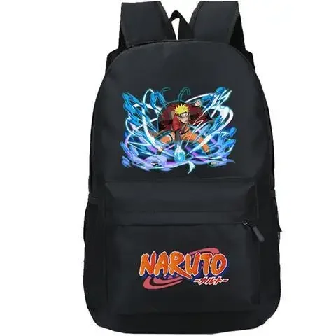 

Aidenson Naruto Schoolbag Backpack Anime Surrounding Uzumaki Naruto Sasuke Itachi Uchiha Madara Penn Zipper Shoulders Sports