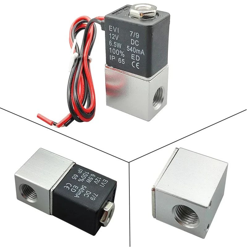 Válvula Pneumática do Compressor do Solenoide 2-way Normalmente Fechado Pneumático de Ação Direta para o Óleo do ar da Água 12v 24v 110v 220v 2-way