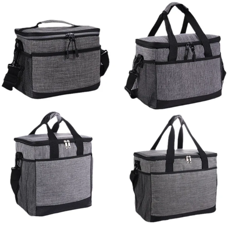 Thickened Insulated Lunch Bag Oxford Fabric Thermal Tote for Outdoor Camping Picnic Portable Cold Storage Meal Bag