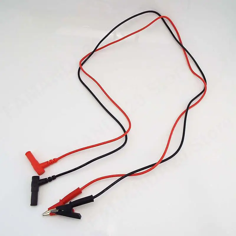 Alligator Crocodile Clip to 4mm Banana Plug Test Lead wire Connector Cable Probe Dual Head For Multimeter Measure diy Tools M20