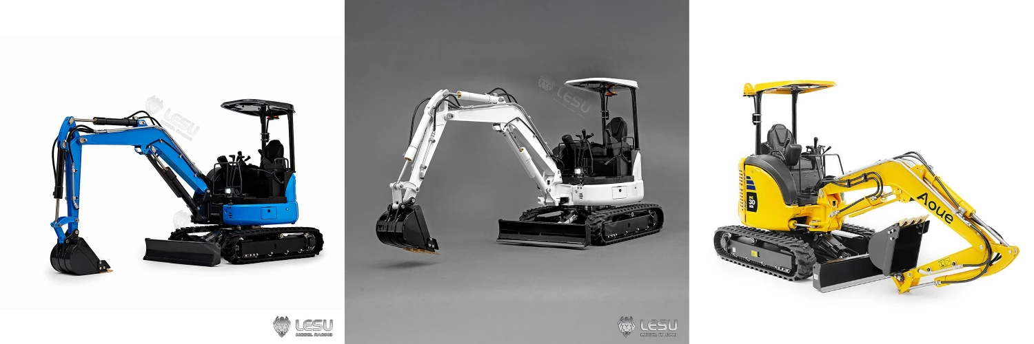 LESU RC 1/14 Ferngesteuerter Mini-Bagger BA-B0003 PC30 mit Schnellkupplung und Montagehalterung – Detail 1