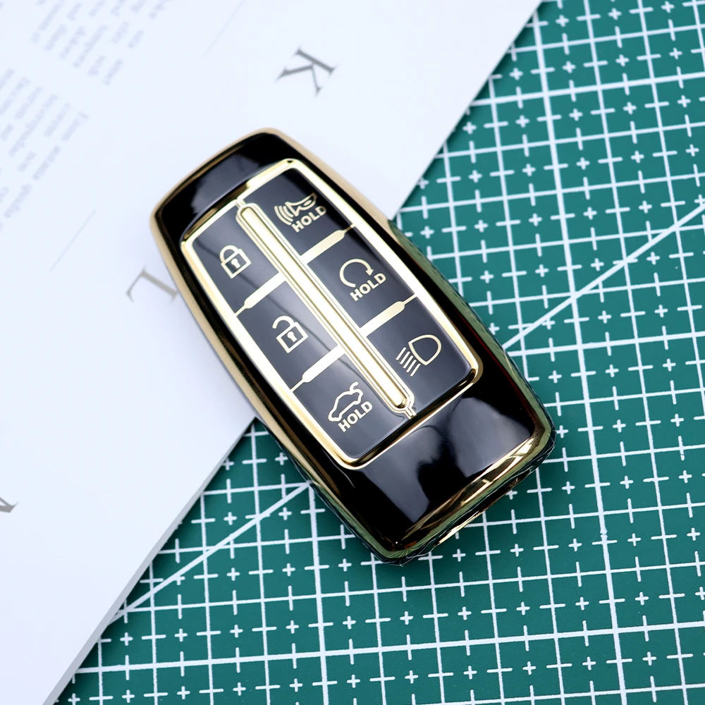 Genesis Gv70 GV80 Car Key Case Key Smart Remote Key Cover Shell