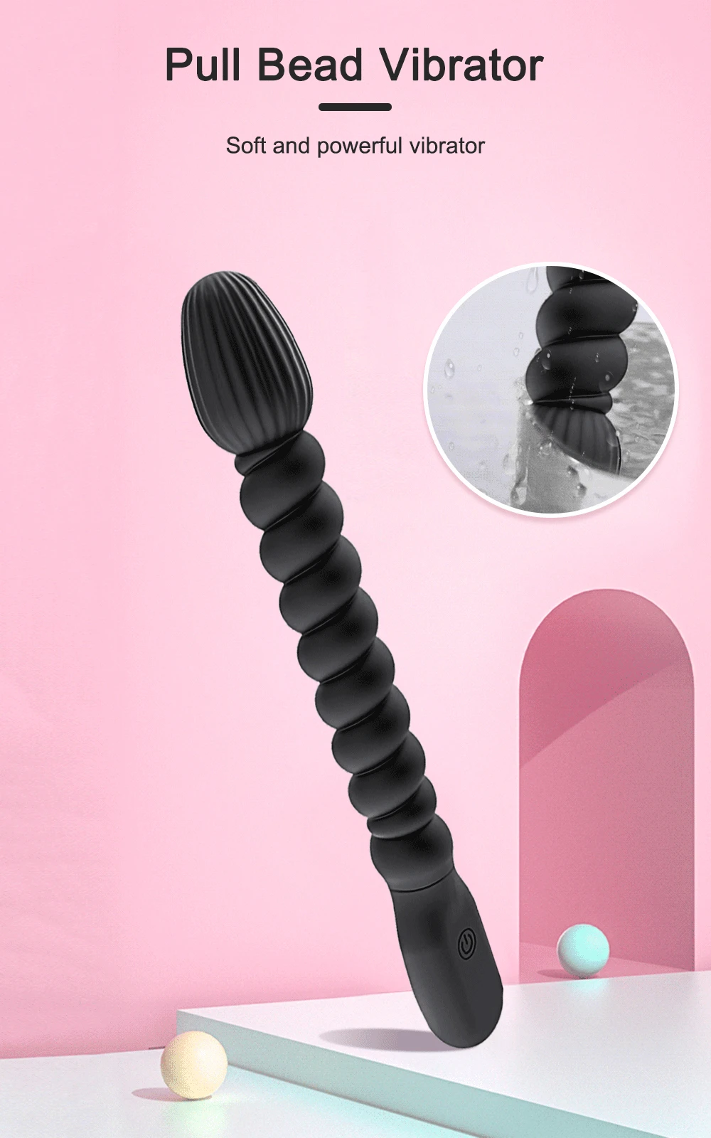 2023 new Vibrators Anal Beads 10 Speeds Female for Women Soft Butt Plug Stimulator Vibrating Gay Sex Toys for Men A_voghion.com