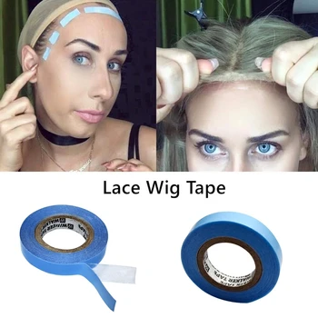 1 Roll Super Hair Blue Tape Double-Sided Adhesive Tape for Hair Extension/Lace Wig/Toupee 3 Yards/12Yards/36Yards