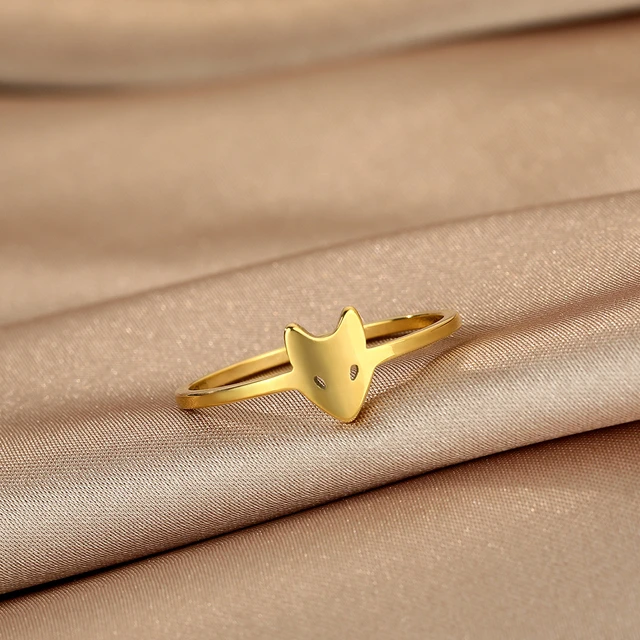 Antique 14 Karat Yellow Gold English Rock Crystal Ring with Fox Head M –  Aurum Jewelers