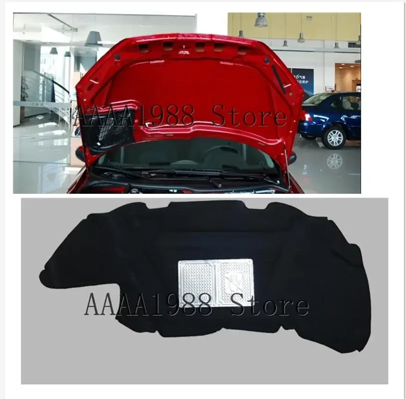 

For Peugeot 206 2003 -2013Car Heat Sound Insulation Cotton Front Hood Engine Firewall Mat Pad Cover Noise Deadener