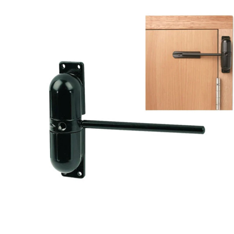 Zinc Alloy 20-70KG Spring Door Closer Automatic Door Closer Mounted Stops Adjustable Surface